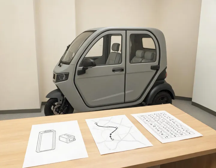 Electric passenger tricycle configuration review